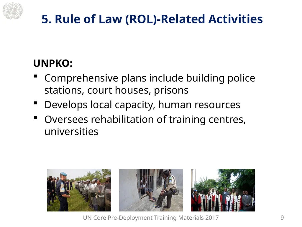 Module 2: Mandated Tasks of United Nations - slide 15 of 22