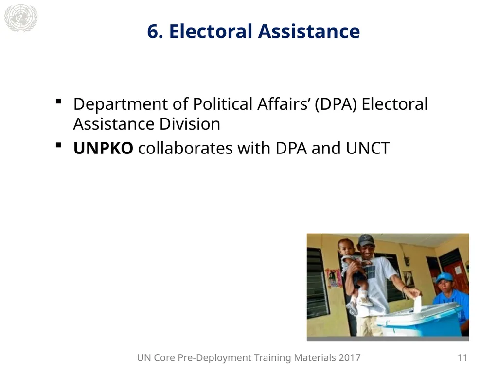 Module 2: Mandated Tasks of United Nations - slide 17 of 22