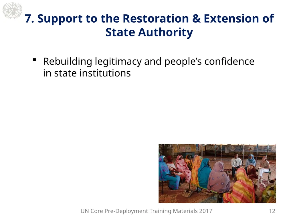 Module 2: Mandated Tasks of United Nations - slide 18 of 22