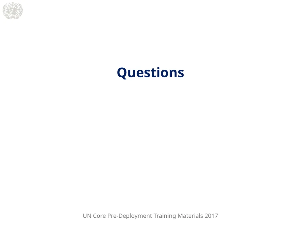 Module 2: Mandated Tasks of United Nations - slide 21 of 22