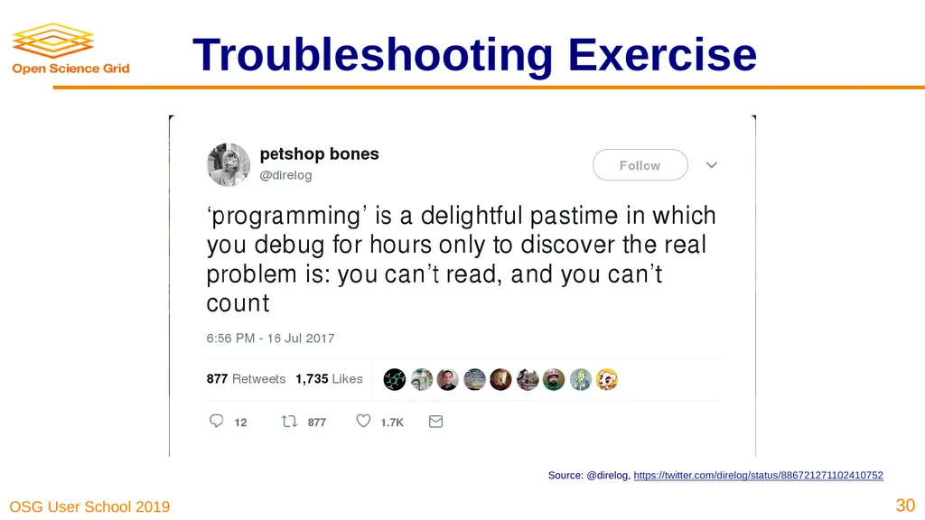 Troubleshooting Your Jobs Brian Lin OSG Software - slide 30 of 31