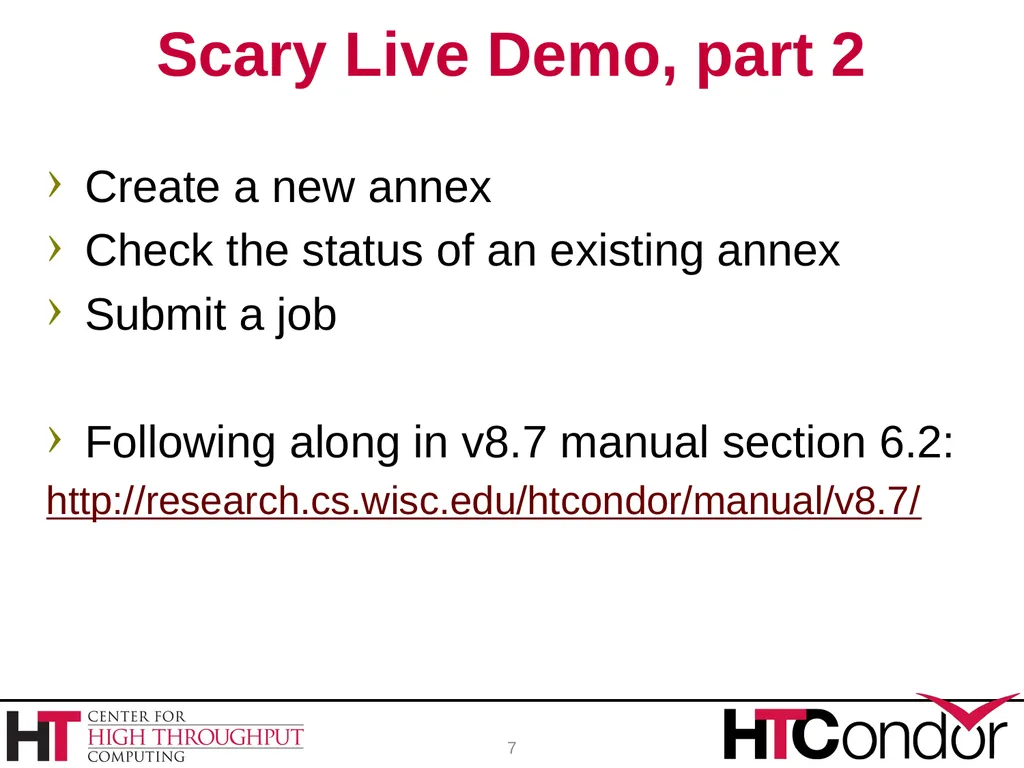HTCondor Annex Elasticity with the Public Cloud - slide 7 of 23