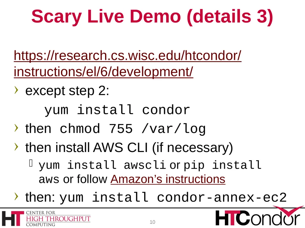 HTCondor Annex Elasticity with the Public Cloud - slide 10 of 23