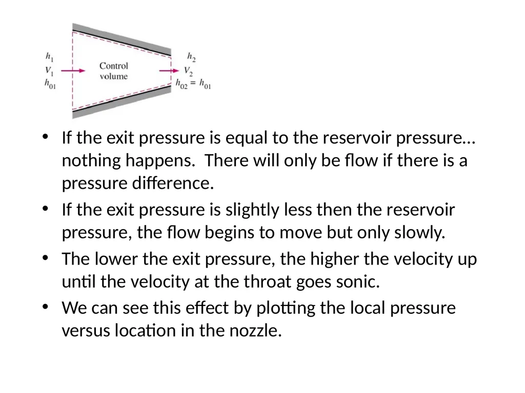 Isentropic flow through Nozzles The main idea of - slide 15 of 19