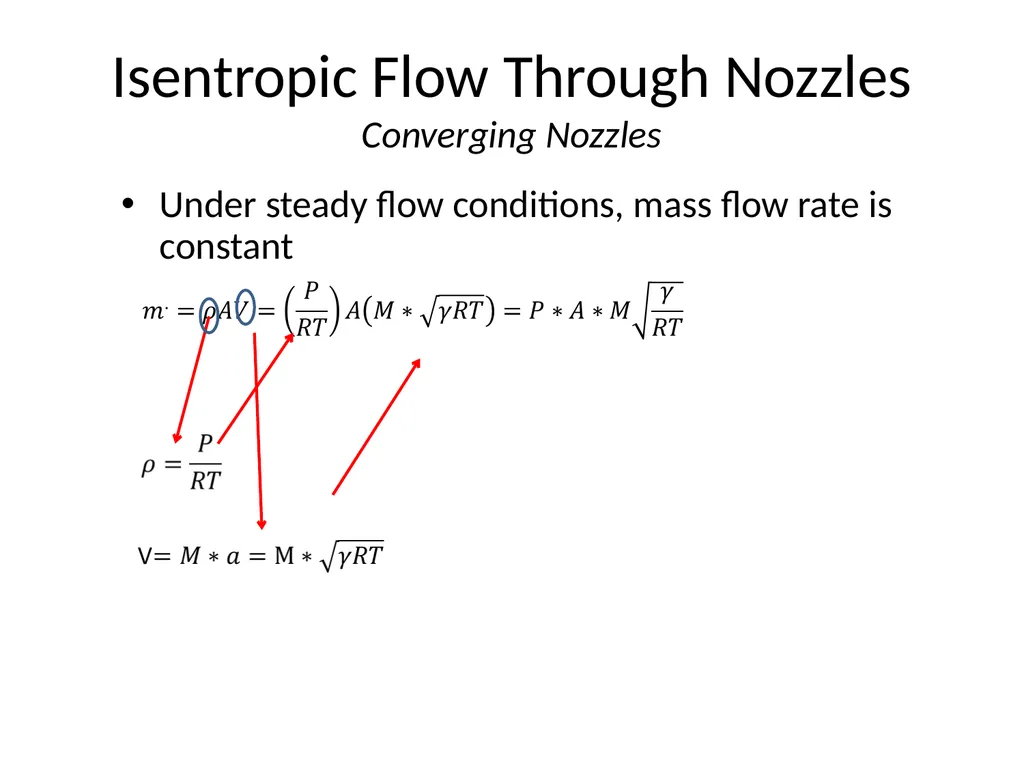 Isentropic flow through Nozzles The main idea of - slide 11 of 19