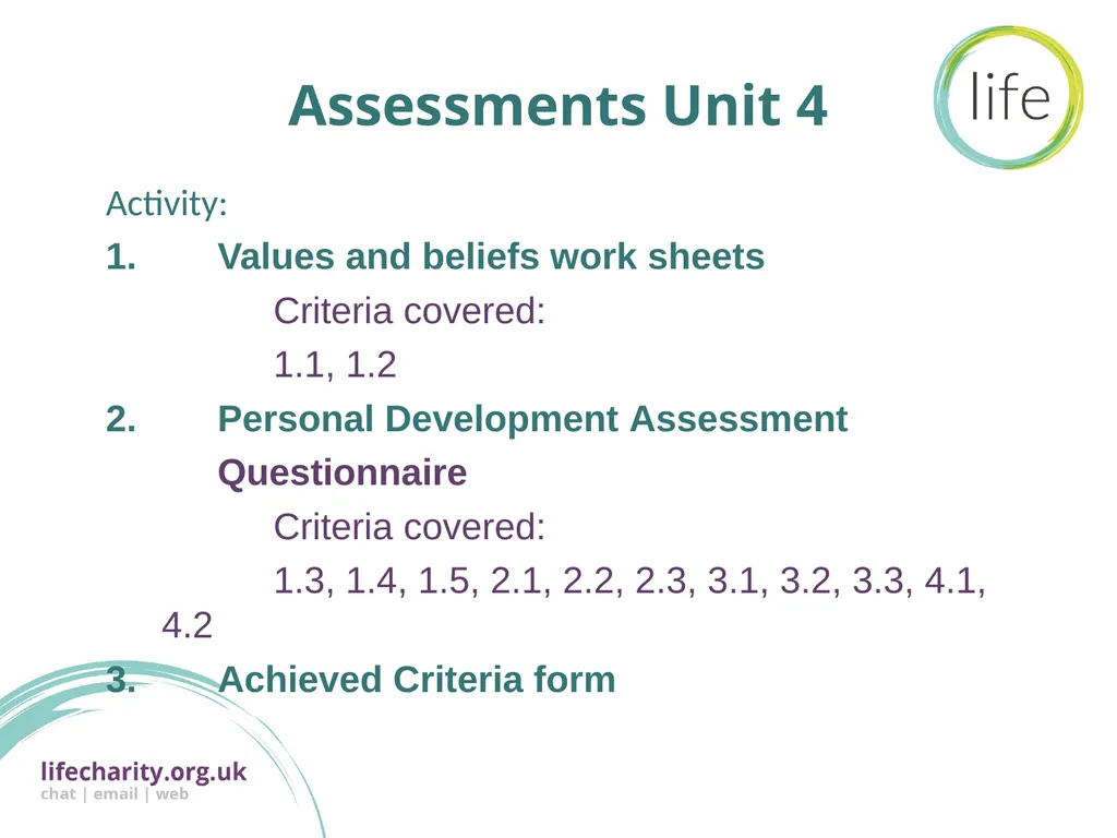 Course overview NCFE CACHE Counselling Skills - slide 7 of 7