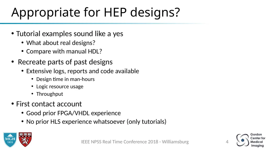 Two FPGA Case Studies Comparing High Level - slide 4 of 15