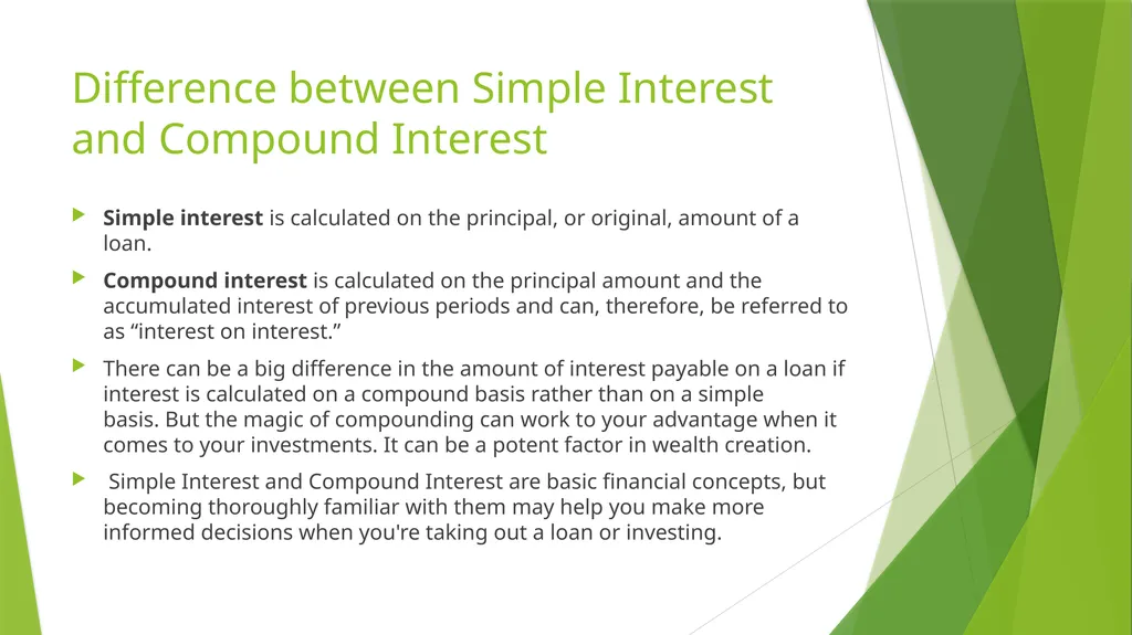 Simple Interest and Compound Interest Nirmali - slide 3 of 7