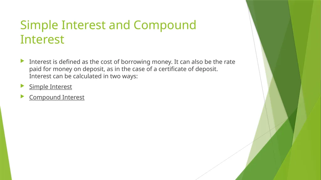 Simple Interest and Compound Interest Nirmali - slide 2 of 7