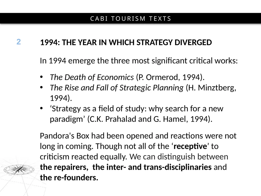 3rd Edition Strategic Management In Tourism Edited - slide 5 of 11