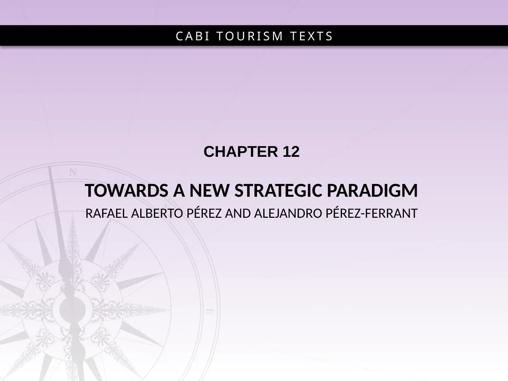 3rd Edition Strategic Management In Tourism Edited - slide 2 of 11