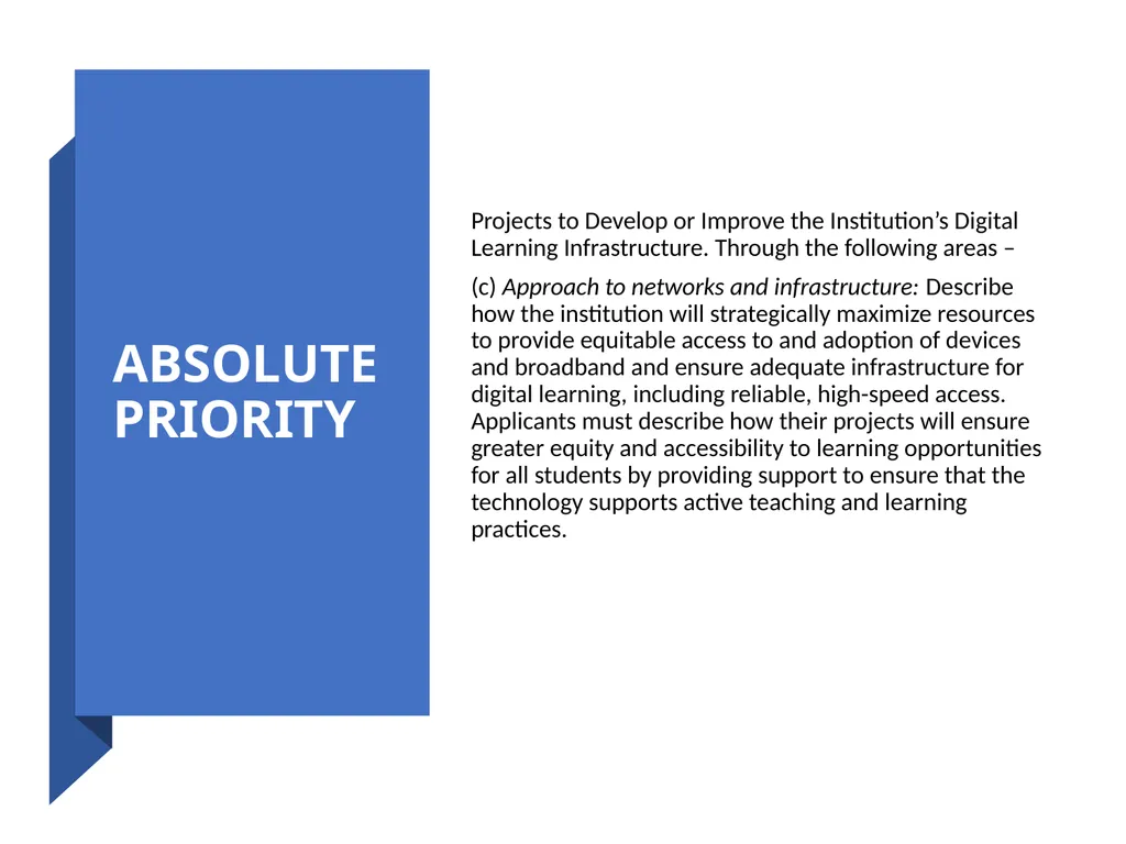 Digital Learning Infrastructure and IT - slide 7 of 27