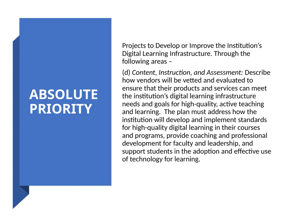 Digital Learning Infrastructure and IT - slide 8 of 27