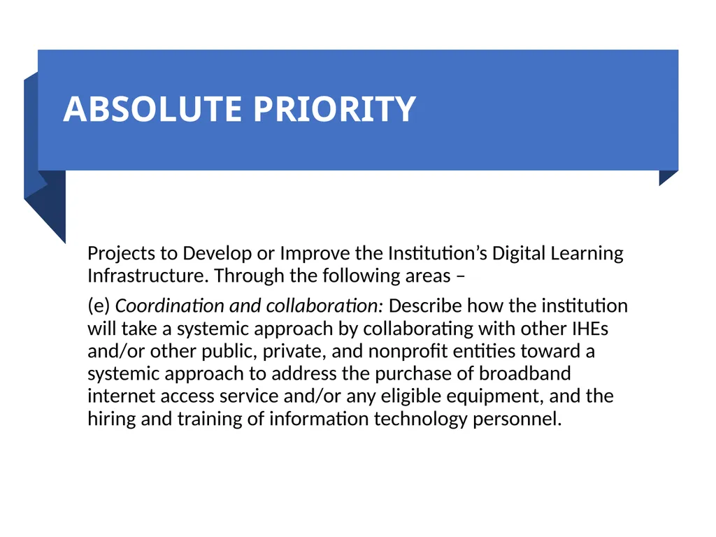 Digital Learning Infrastructure and IT - slide 9 of 27