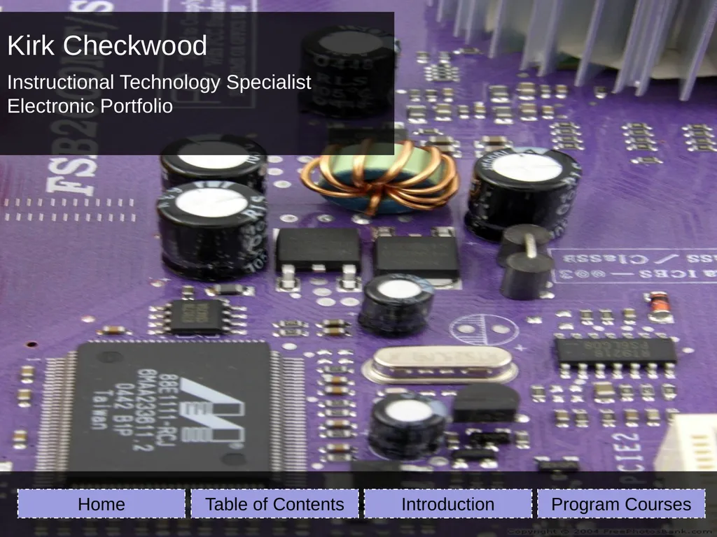 Kirk Checkwood Instructional Technology Specialist - slide 1 of 13