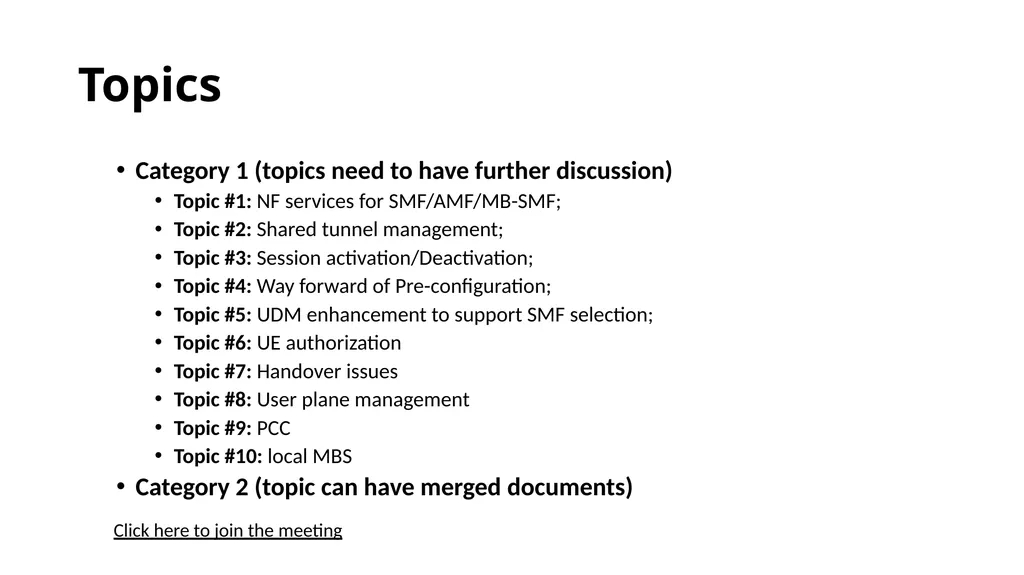 146-E MBS categorization and way forward proposal - slide 2 of 42