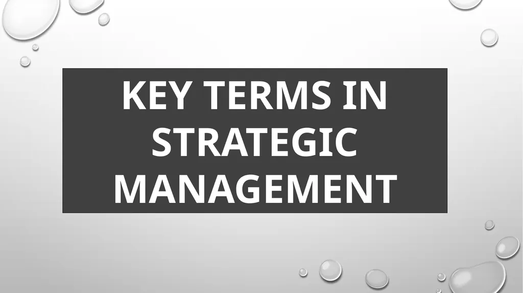 MODULE 1 OVERVIEW OF STRATEGIC MANAGEMENT Prof. - slide 20 of 43