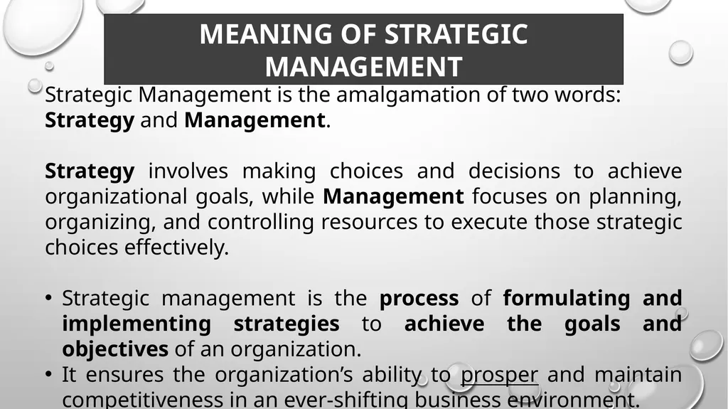 MODULE 1 OVERVIEW OF STRATEGIC MANAGEMENT Prof. - slide 3 of 43