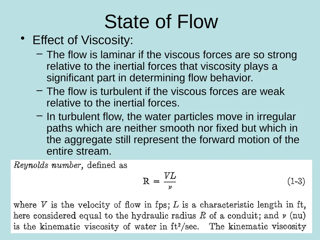 Open-Channel Flow and Its Classification CH-1 - slide 9 of 17