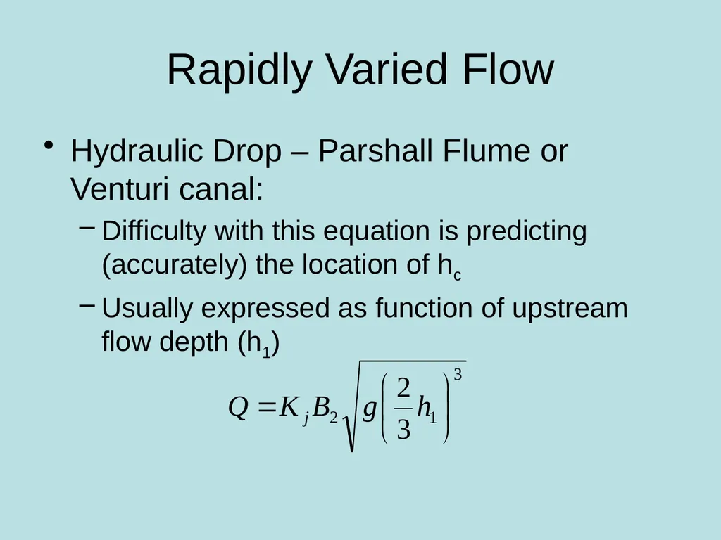 BAE 6333 – Fluvial Hydraulics Nonuniform Flow – - slide 8 of 17