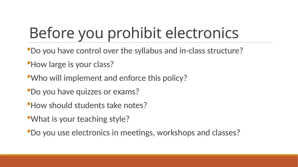 Literature on electronics as distractions 90-97.5% - slide 7 of 8