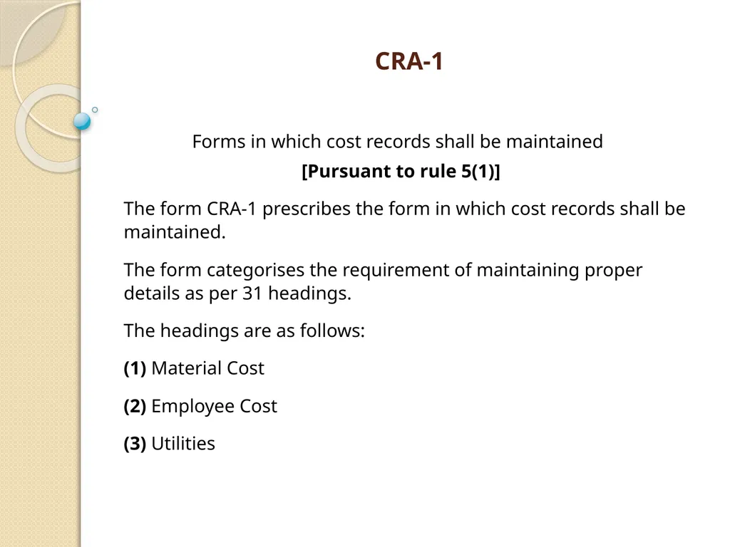 Cost Records & Audit Rules CMA (Dr.) BALWINDER - slide 52 of 55