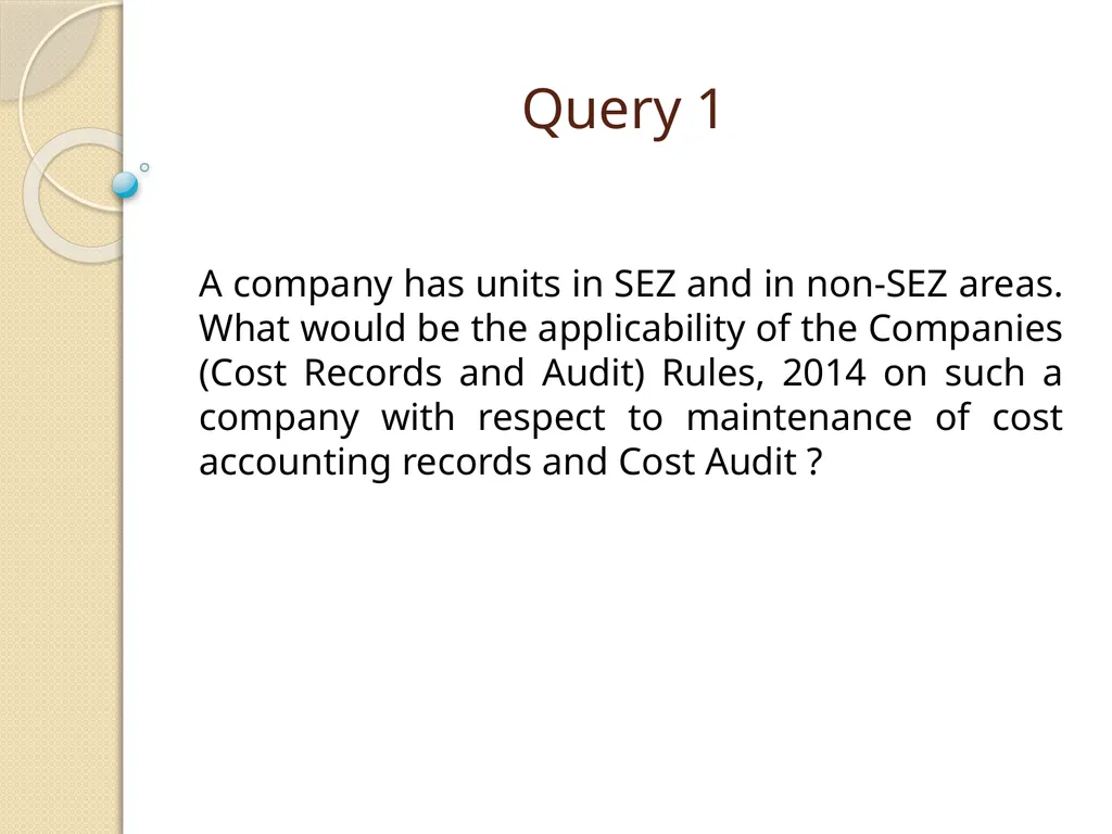 Cost Records & Audit Rules CMA (Dr.) BALWINDER - slide 35 of 55