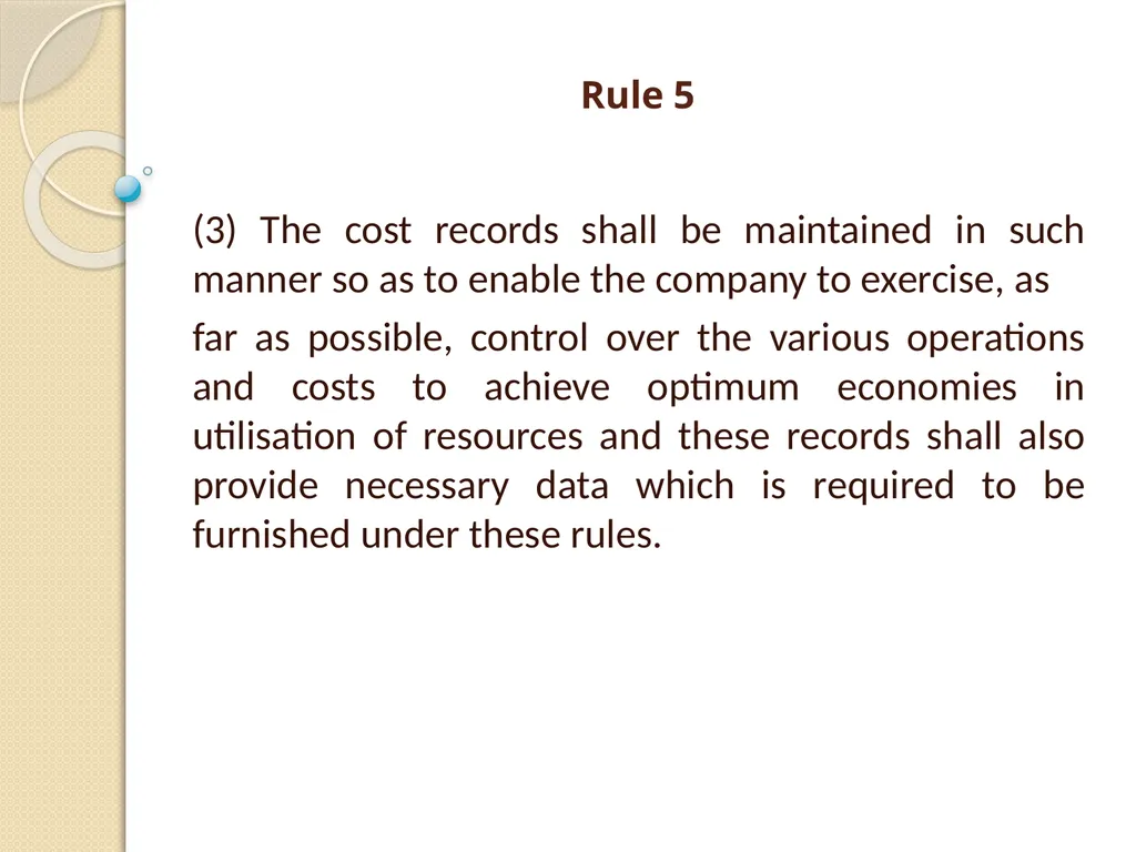 Cost Records & Audit Rules CMA (Dr.) BALWINDER - slide 51 of 55