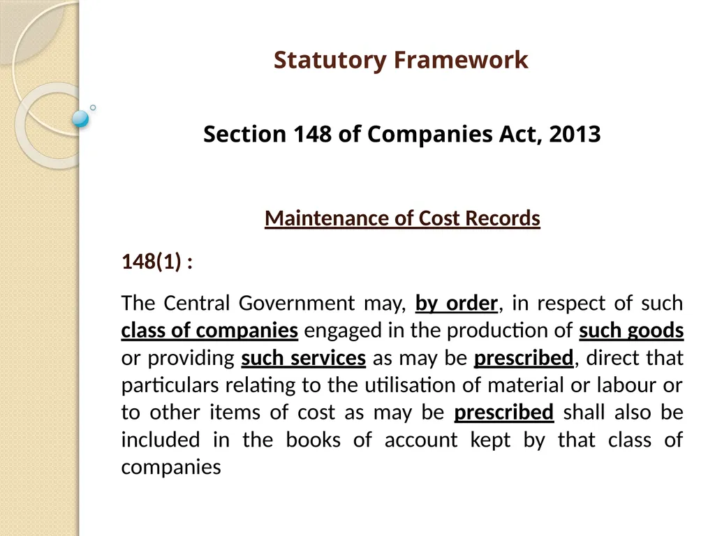 Cost Records & Audit Rules CMA (Dr.) BALWINDER - slide 7 of 55