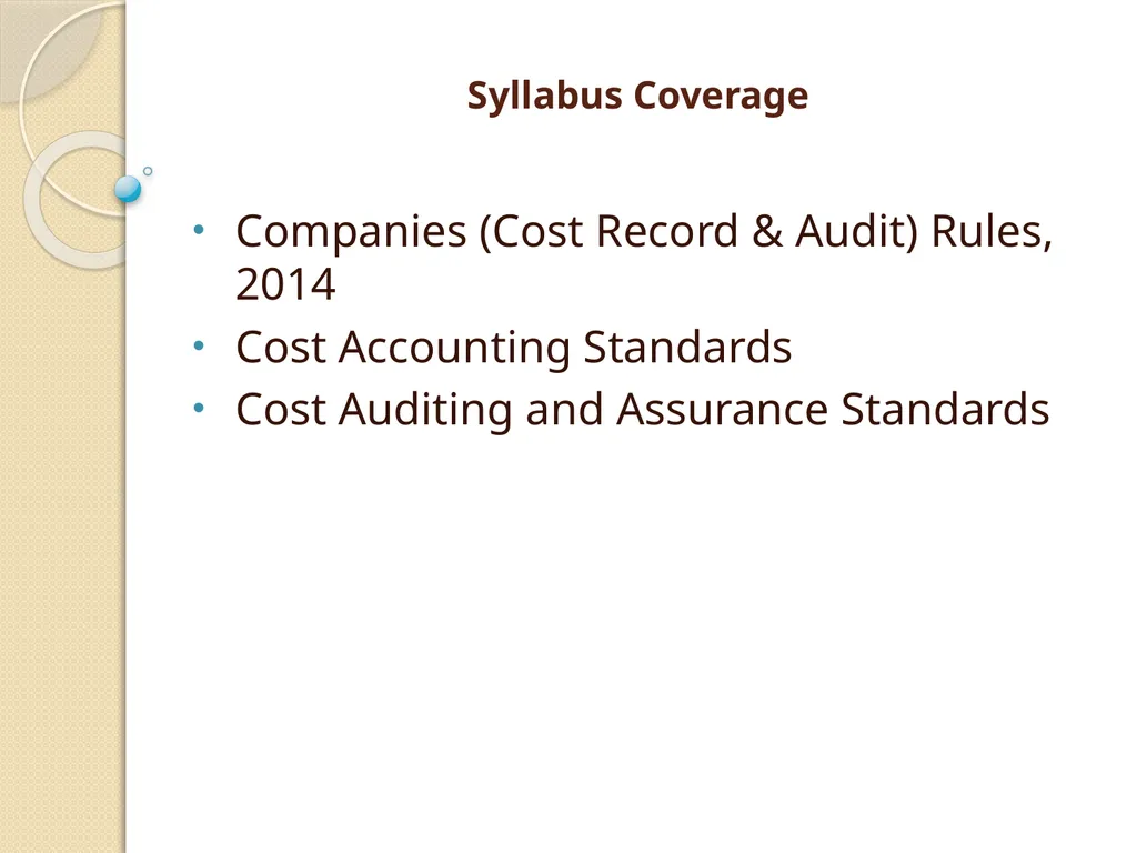 Cost Records & Audit Rules CMA (Dr.) BALWINDER - slide 2 of 55