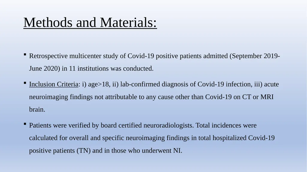 Retrospective Multicenter Study Of The - slide 4 of 20