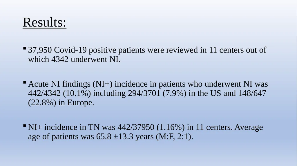 Retrospective Multicenter Study Of The - slide 6 of 20