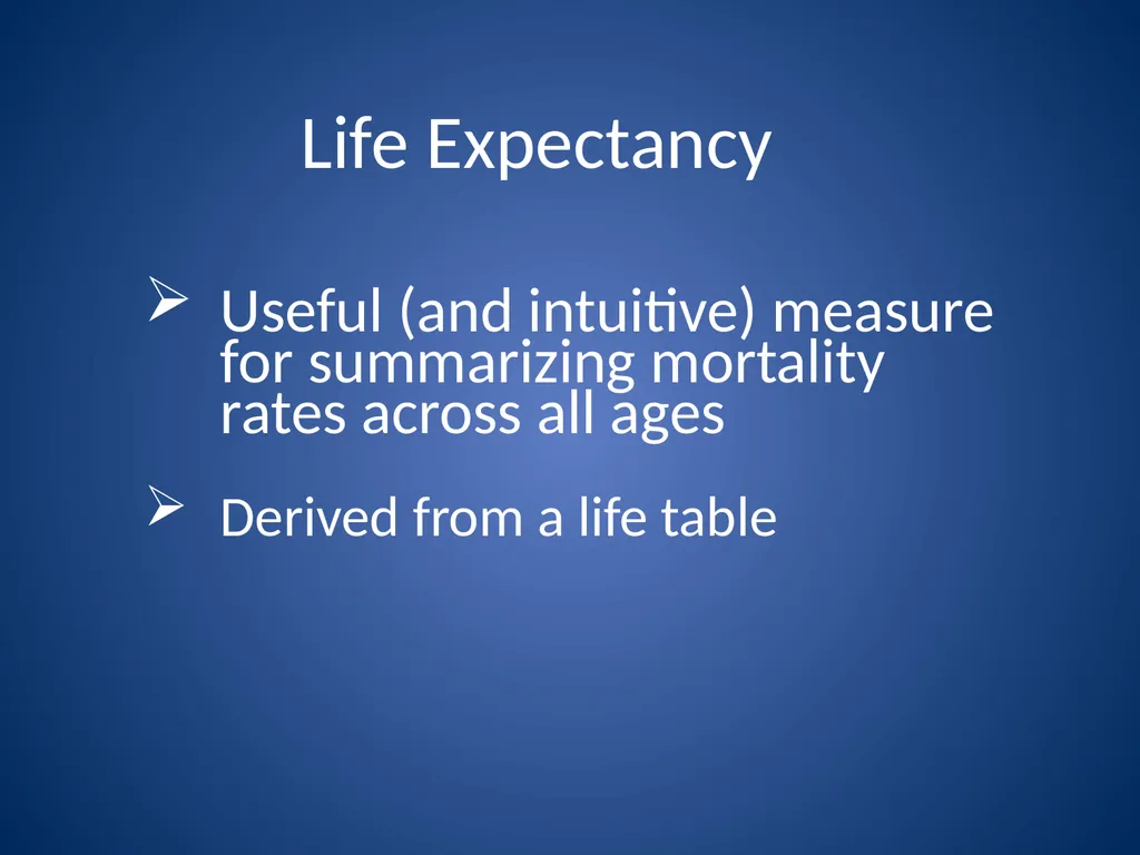 Assessing SES differences in life expectancy: - slide 4 of 26