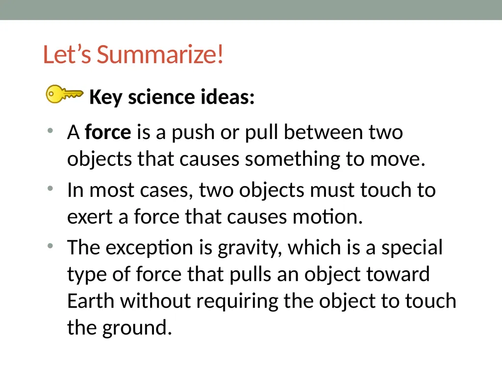 Forces Lesson 2A How Can We Draw the Forces - slide 13 of 15