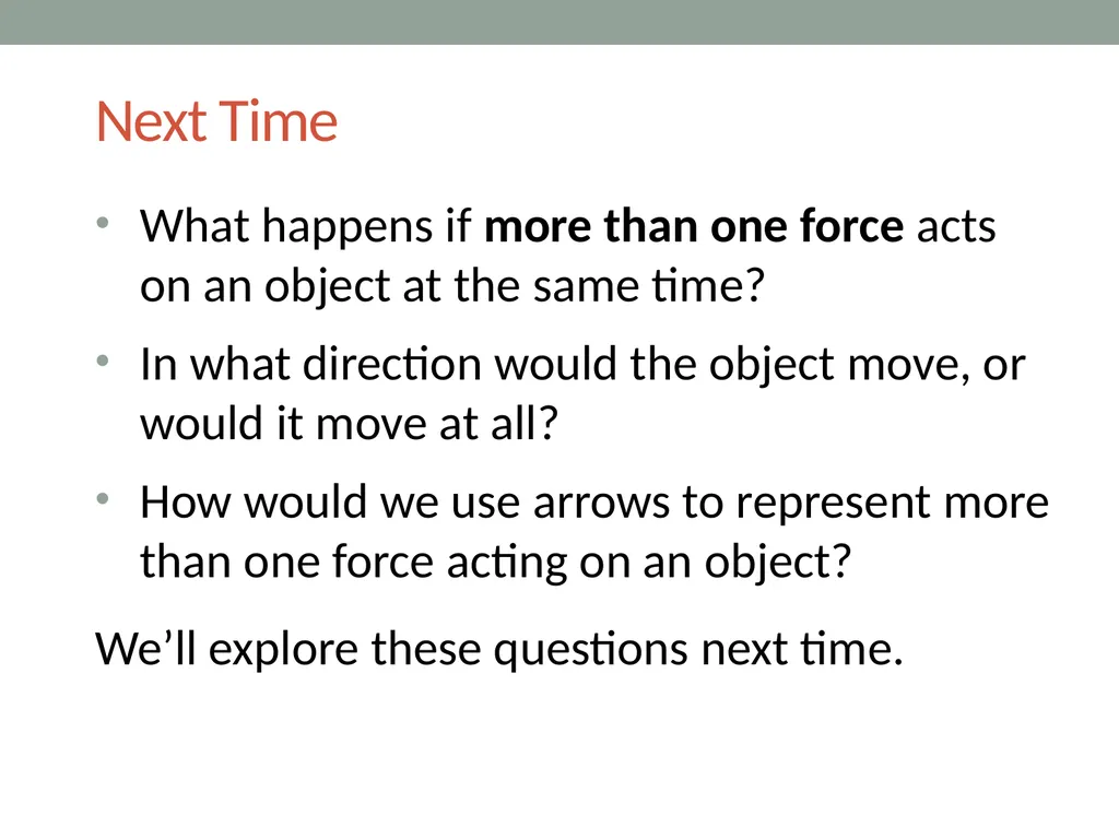 Forces Lesson 2A How Can We Draw the Forces - slide 15 of 15