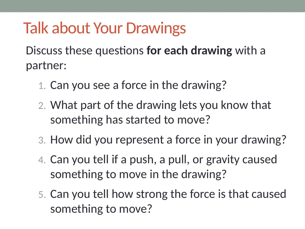 Forces Lesson 2A How Can We Draw the Forces - slide 6 of 15