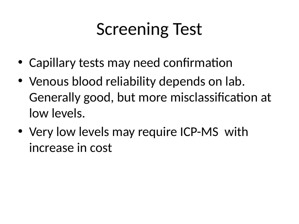 THE CASE AGAINST LOWERING THE ACTION LEVEL FOR - slide 7 of 34