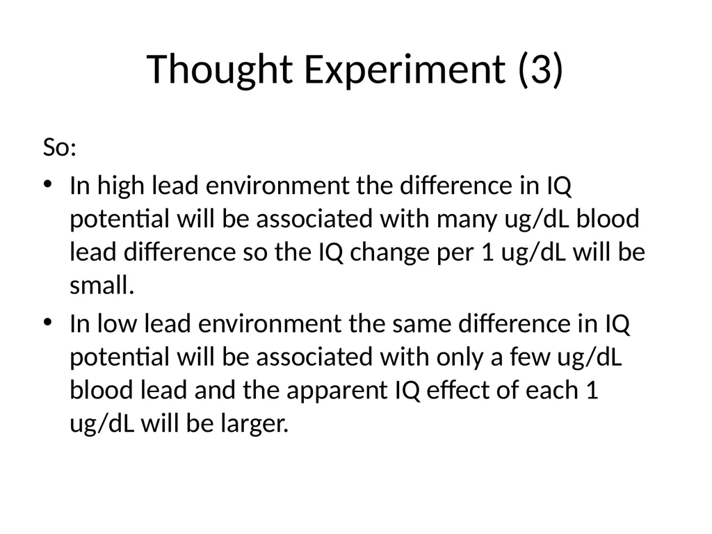 THE CASE AGAINST LOWERING THE ACTION LEVEL FOR - slide 31 of 34