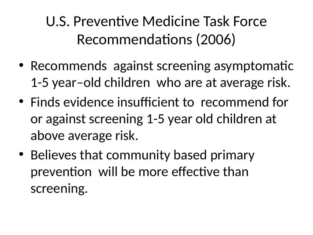 THE CASE AGAINST LOWERING THE ACTION LEVEL FOR - slide 10 of 34