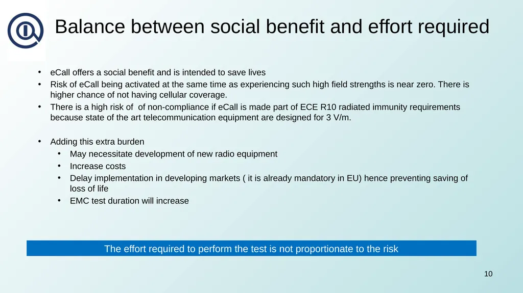 OICA Response to CP Proposals on eCall 17 January - slide 10 of 15