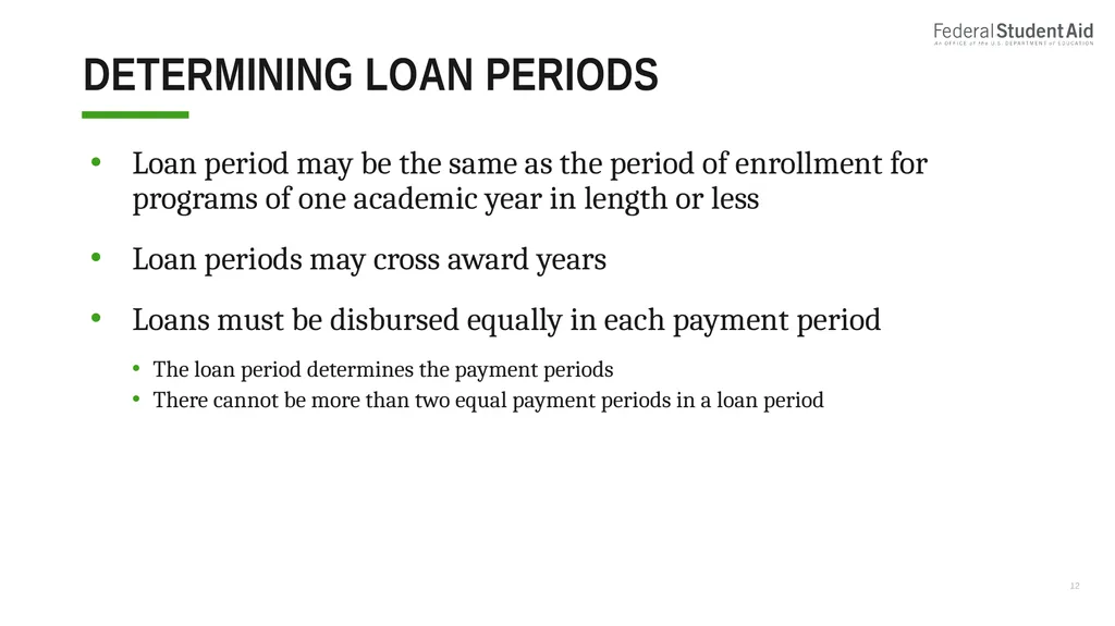 Administering Title IV for Nonterm Credit Hour - slide 12 of 39