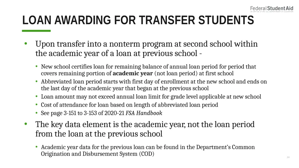 Administering Title IV for Nonterm Credit Hour - slide 24 of 39