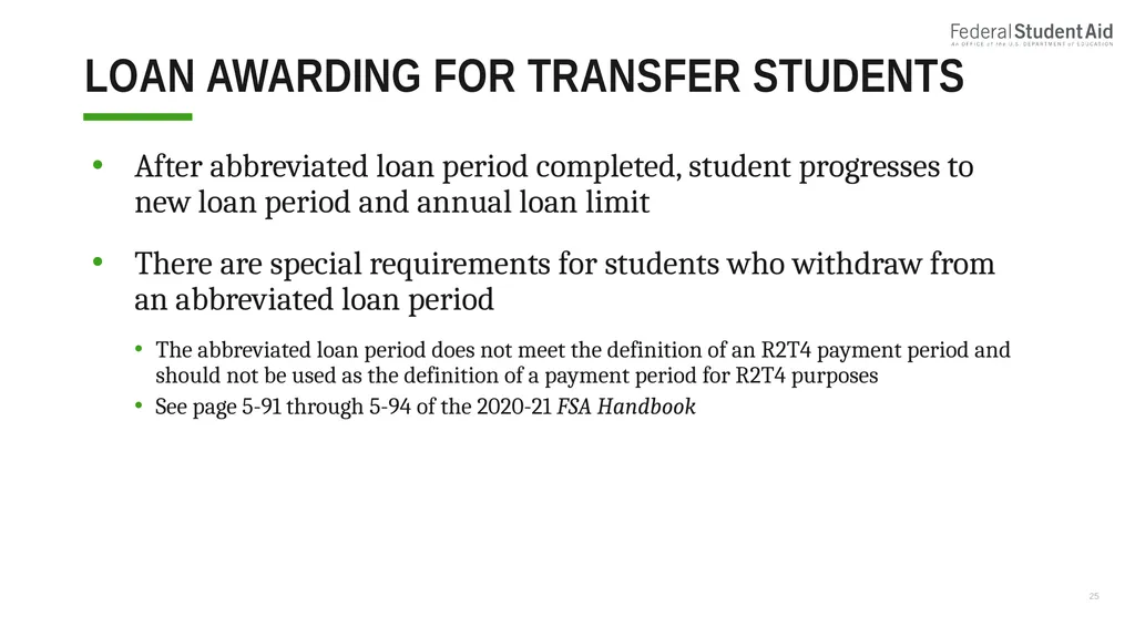Administering Title IV for Nonterm Credit Hour - slide 25 of 39