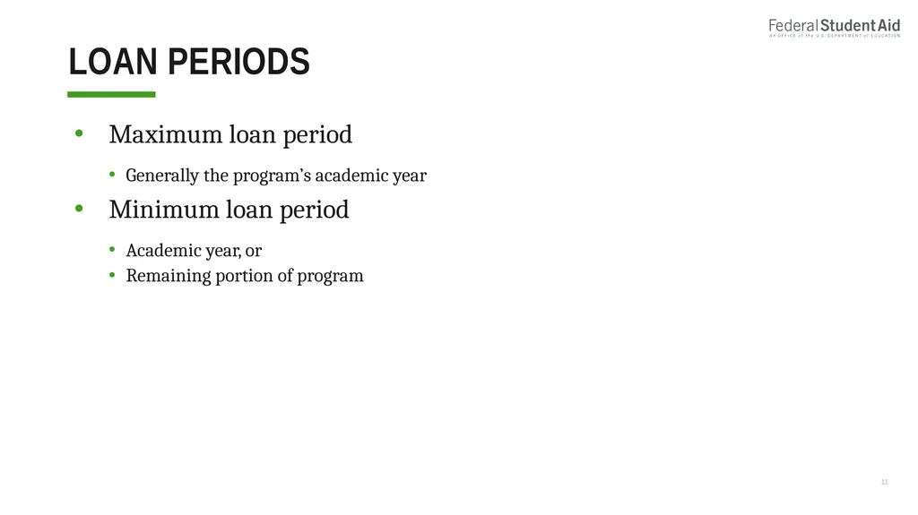 Administering Title IV for Nonterm Credit Hour - slide 11 of 39