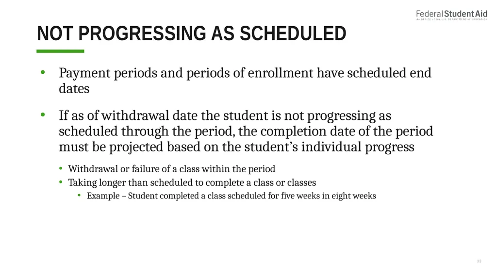Administering Title IV for Nonterm Credit Hour - slide 33 of 39