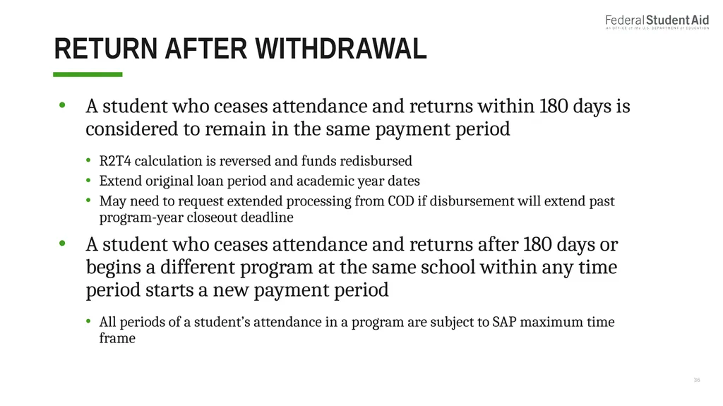 Administering Title IV for Nonterm Credit Hour - slide 36 of 39