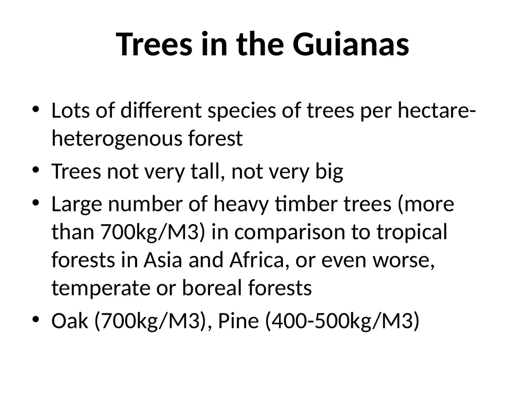 Plants and trees in the Guiana Shield Setting the - slide 13 of 17