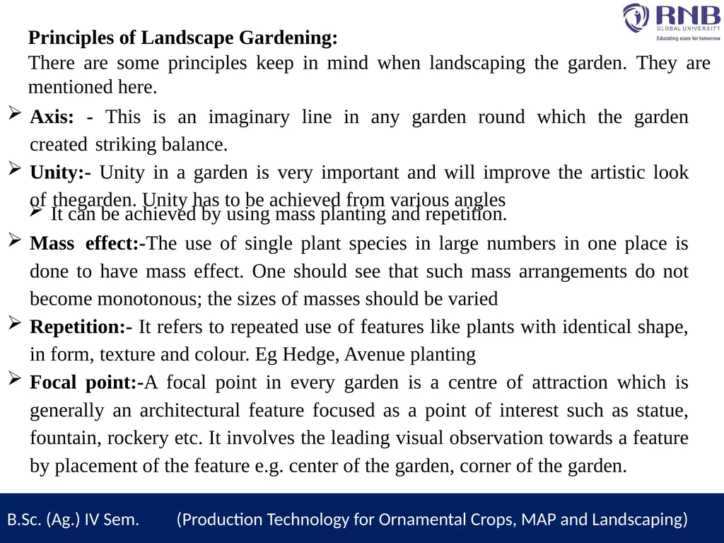 Course Name- Production Technology for Ornamental - slide 4 of 14