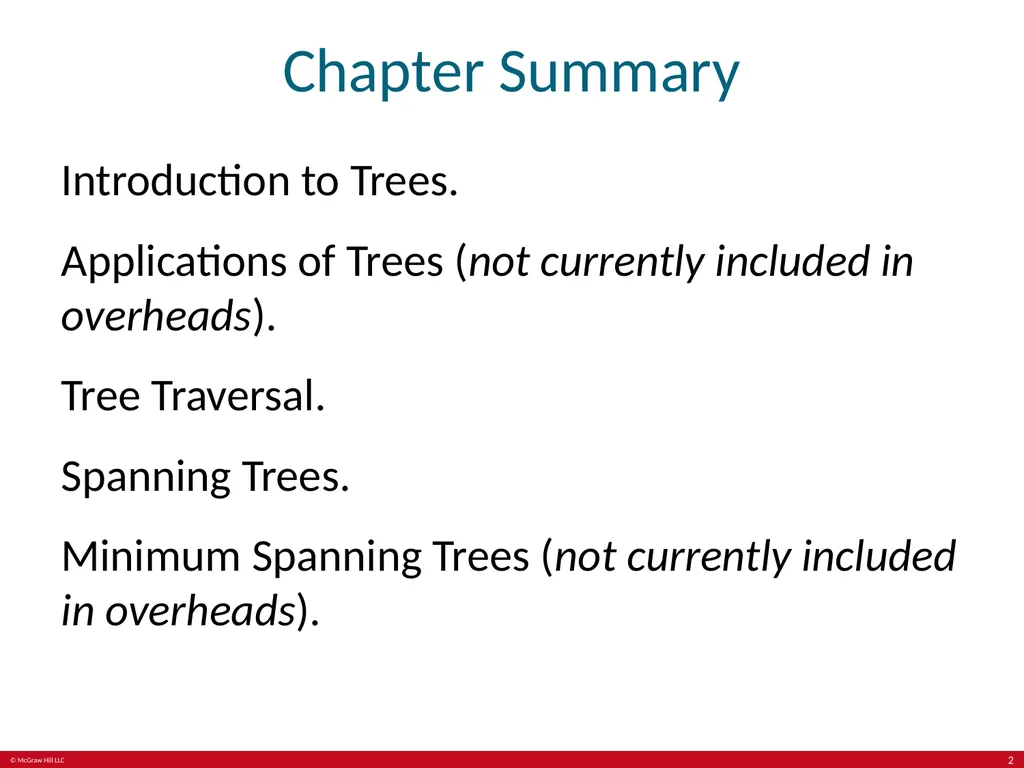 Trees Chapter 11 With Question/Answer Animations © - slide 2 of 44