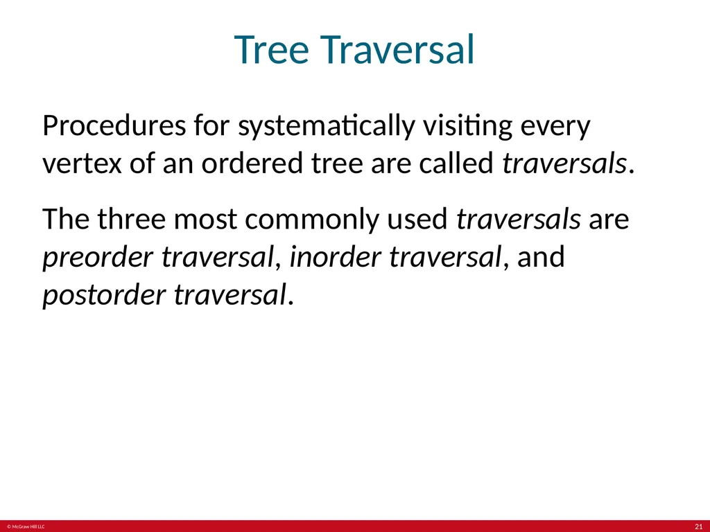 Trees Chapter 11 With Question/Answer Animations © - slide 21 of 44